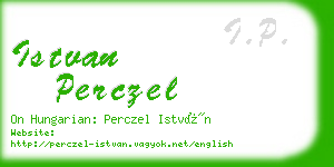 istvan perczel business card